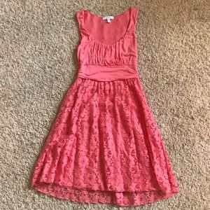 dELiA*s Pink Floral Pattern Dress